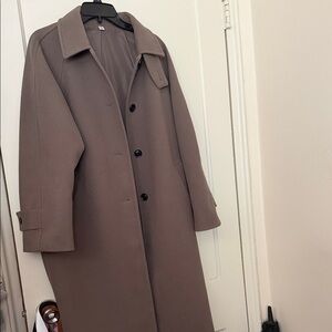 GU Brown Overcoat size M